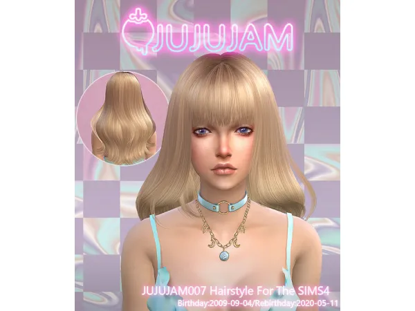 Alpha Jujujam007 Hair by simsfinds - The Sims 4 Custom Content