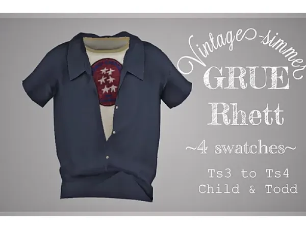 Alpha GRUE Rhett - The Sims 4 Custom Content