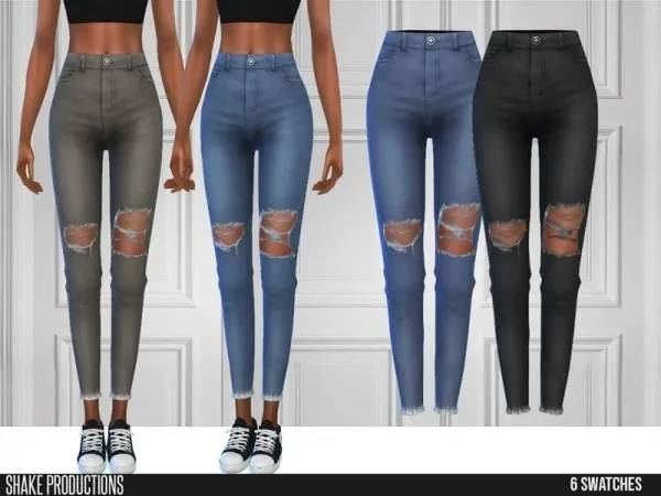 Maxis Match ShakeProductions 512 Jeans - The Sims 4 Custom Content