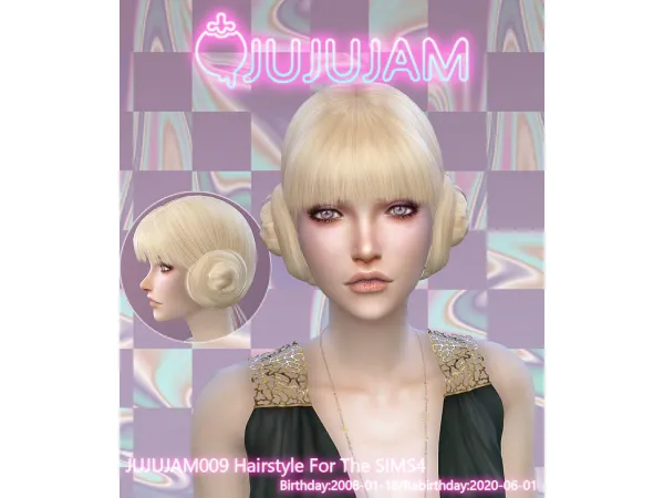 Alpha Jujujam009 Hair by simsfinds - The Sims 4 Custom Content