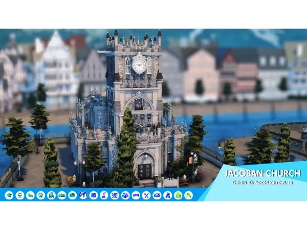 Maxis Match JACOBAN CHURCH - The Sims 4 Custom Content