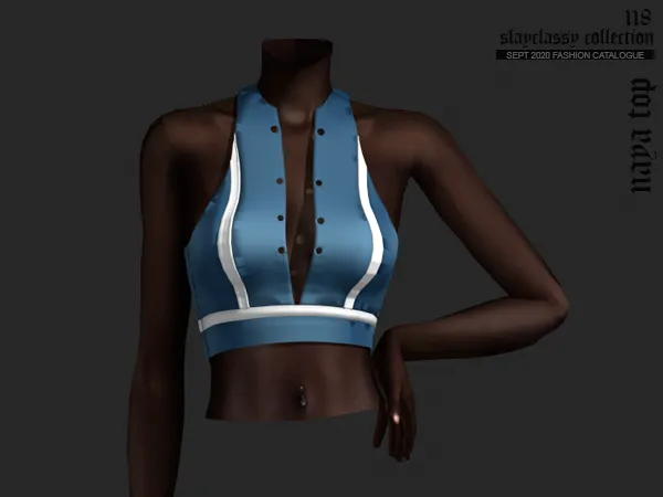 Alpha SC118 Naya top by slayclassy - The Sims 4 Custom Content