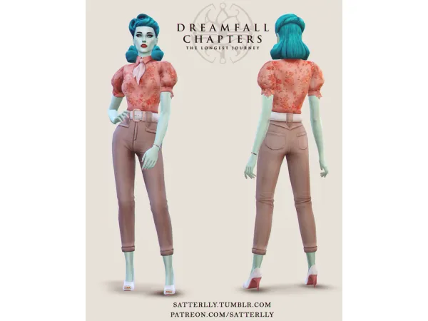 Maxis Match Dreamfall Chapters Etta outfit by simsfinds - The Sims 4 Custom Content