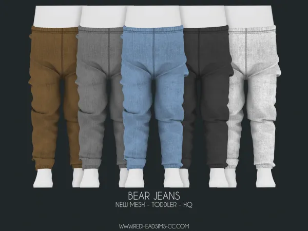TODDLER BEAR JEANS + KIDS VERSION