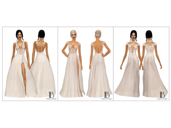Wedding collection Part 3 by imaginaryboutique - The Sims 2 Custom Content