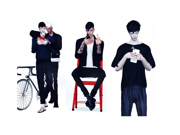 cell phone pose by simsfinds - The Sims 3 Custom Content