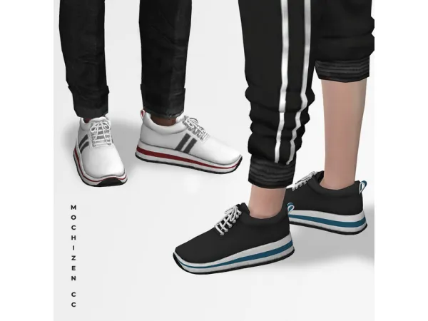 Alpha MOCHIZEN Everyday Sneakers Male Vers. by simsfinds - The Sims 4 custom content