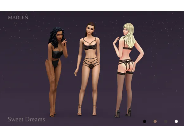 Maxis Match Sweet Dreams Lingerie Colection - The Sims 4 Custom Content