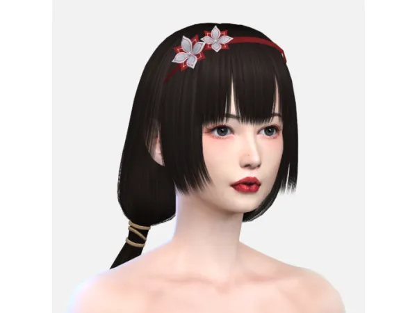 Alpha FY_DOAXVV_Naotoras hair Pigtails by simsfinds - The Sims 4 Custom Content