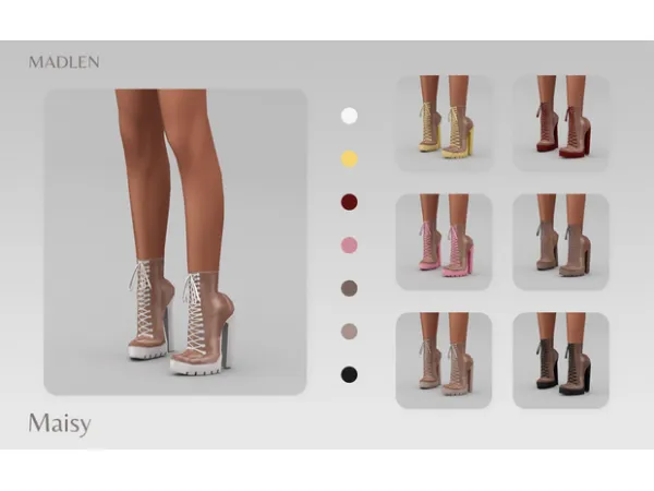 Maxis Match Madlen Maisy Boots - The Sims 4 Custom Content