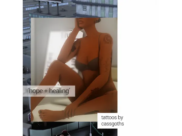 Mix HOPE HEALING A SET OF TATTOOS - The Sims 4 Custom Content