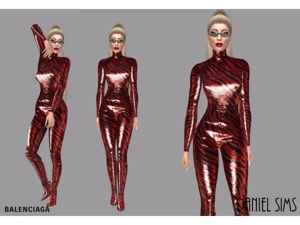 Alpha LOBODA in Balenciaga by danielsims - The Sims 4 Custom Content