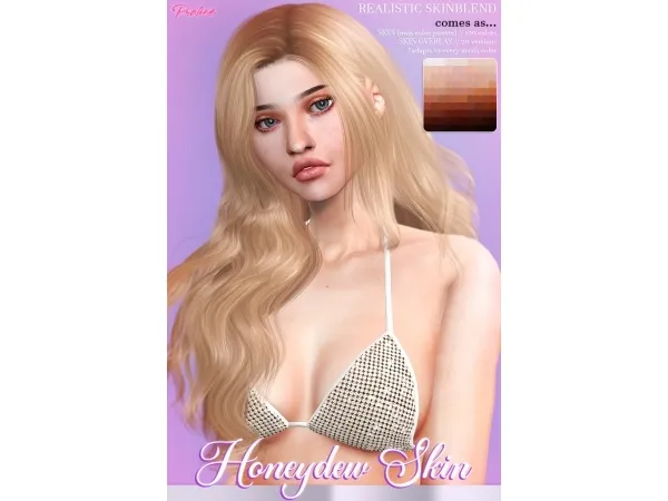 Alpha HONEYDEW Skin Overlay by simsfinds - The Sims 4 Custom Content