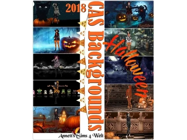 Alpha CAS Backgrounds Halloween 2018 by simsfinds - The Sims 4 Custom Content