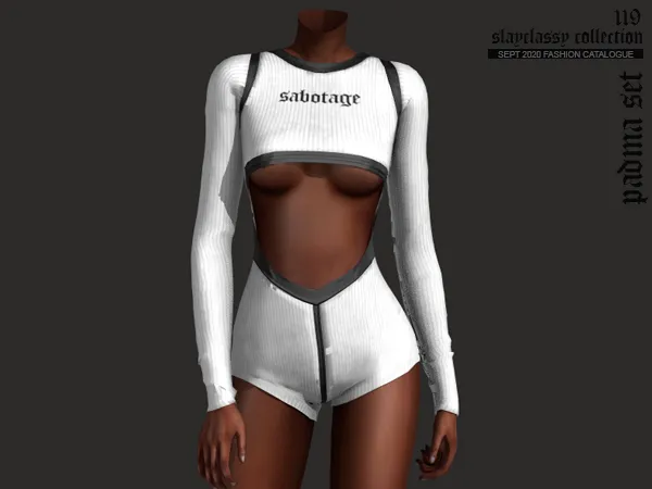 Alpha SC119 Padma bodysuit by slayclassy - The Sims 4 Custom Content