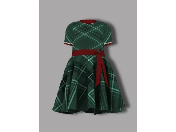 Alpha [MIINI] Vintage Toddler Collab Dress by simsfinds - The Sims 4 Custom Content