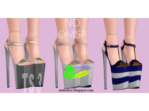 PLEASER HIGH HEELS SHOES by simsfinds - The Sims 3 Custom Content