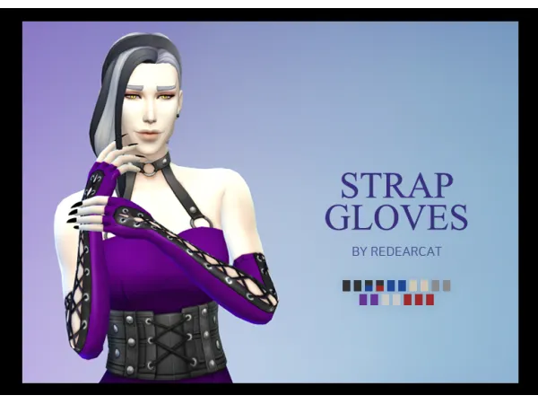 Maxis Match STRAP GLOVES - The Sims 4 Custom Content