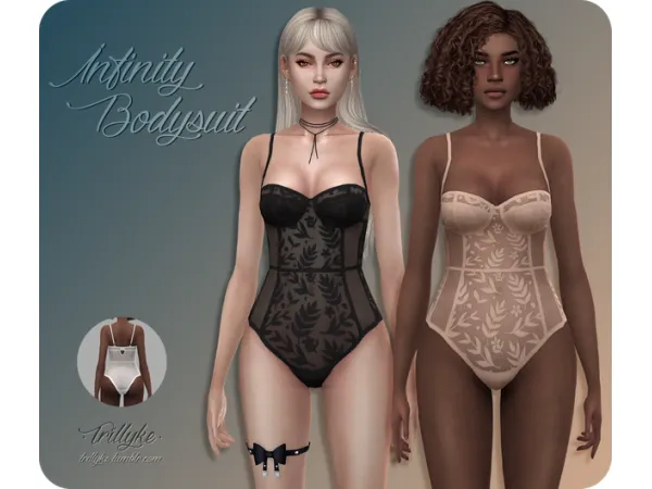 Maxis Match Infinity Bodysuit (HQ compatible) by Trillyke - The Sims 4 Custom Content