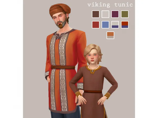 Maxis Match Viking tunic - The Sims 4 Custom Content