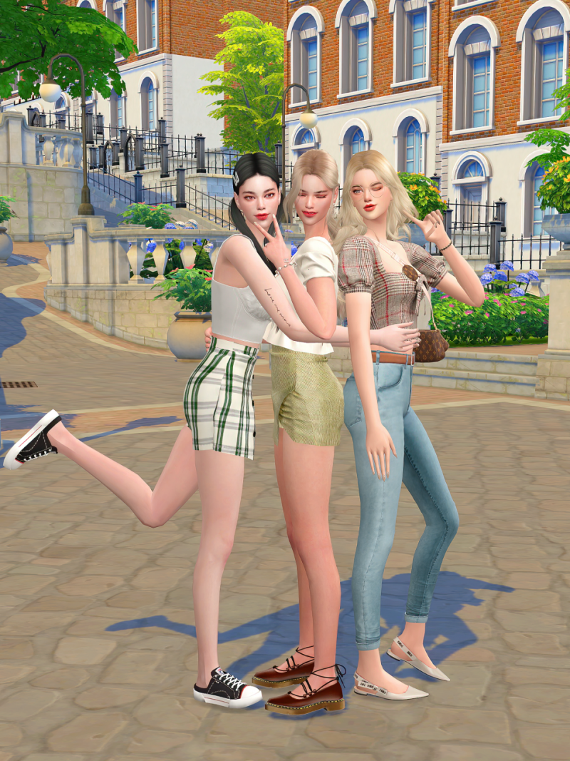 Friend pose (couple poses) by SUNSIMS - The Sims 4 Download - SimsFinds.com