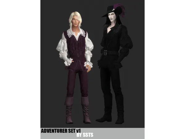Maxis Match ADVENTURER SET v1 by simsfinds - The Sims 4 Custom Content