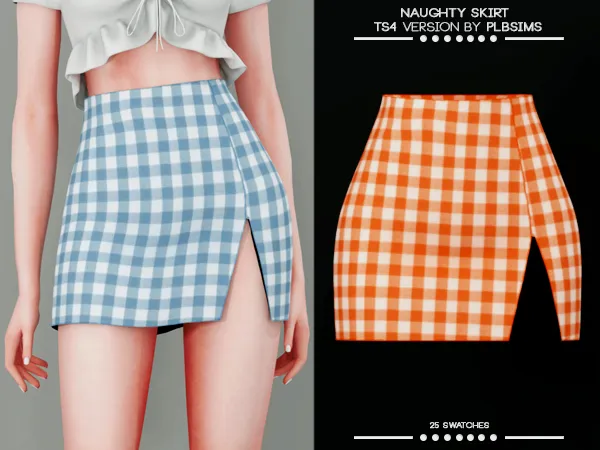 Alpha Naughty Skirt by plbsims - The Sims 4 custom content