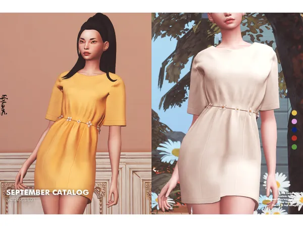 Alpha SC Dress01 by serenity-cc - The Sims 4 Custom Content