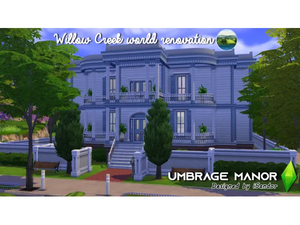 Maxis Match Umbrage Manor Willow Creek Renovation 15 NO by simsfinds - The Sims 4 Custom Content