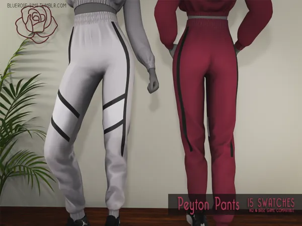 Alpha Peyton Pant BRsims by bluerose-sims - The Sims 4 Custom Content