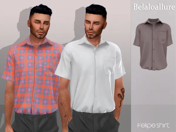 Alpha Belaloallure_Felipe set by simsfinds - The Sims 4 Custom Content