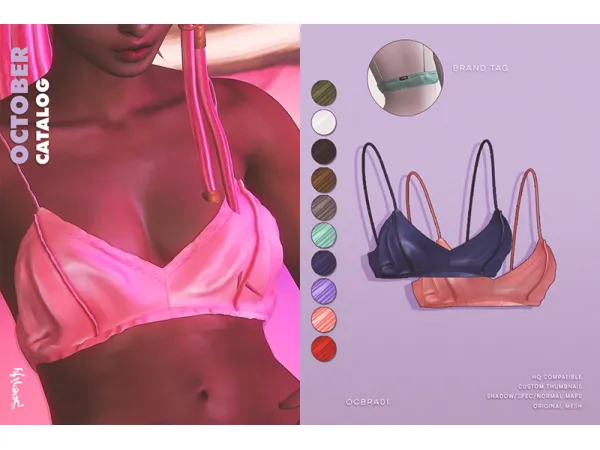 Alpha OC Bra01 by serenity-cc - The Sims 4 Custom Content