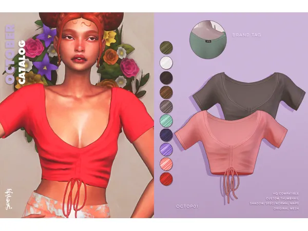 Maxis Match OC Top01 by serenity-cc - The Sims 4 Custom Content