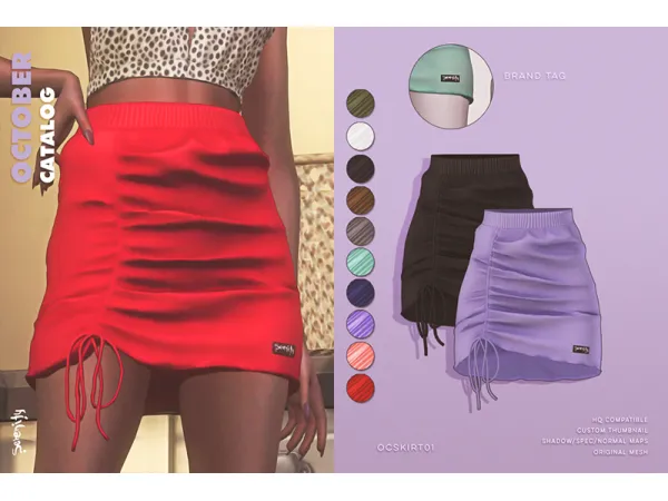 Alpha OC Skirt01 by serenity-cc - The Sims 4 Custom Content
