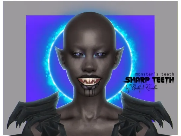 Maxis Match Sharp Teeth by wistfulpoltergeist - The Sims 4 Custom Content