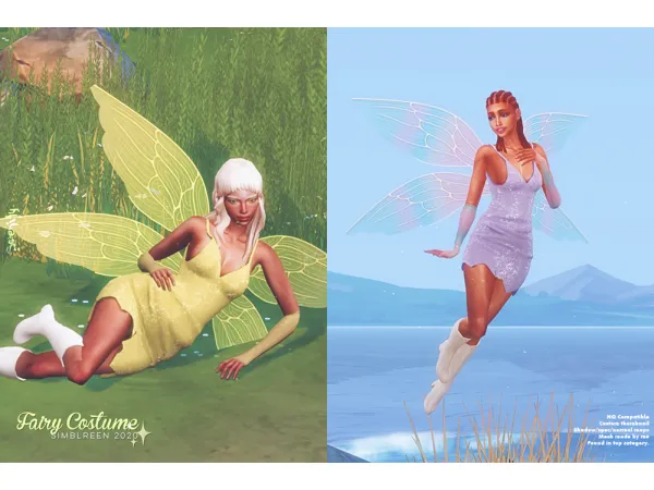 Alpha Fairy Costume by serenity-cc - The Sims 4 Custom Content