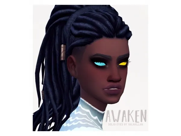 Alpha Solid eye colours and heterochromia by simsfinds - The Sims 4 Custom Content