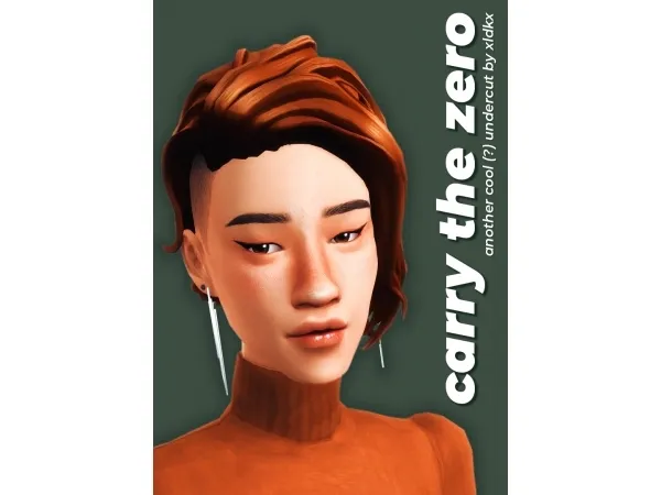 Maxis Match carry the zero hair by simsfinds - The Sims 4 Custom Content