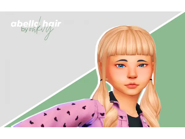 Maxis Match abella hair by simsfinds - The Sims 4 Custom Content