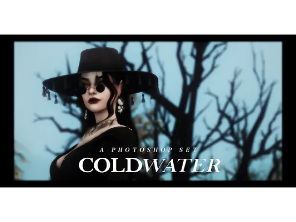Maxis Match COLDWATER A Gothic Inspired Photoshop Set by simsfinds - The Sims 4 Custom Content