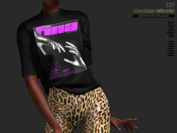 Alpha SC120 Kimi shirt by slayclassy - The Sims 4 Custom Content