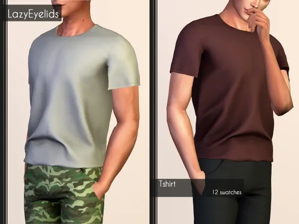 Alpha Tshirt by lazyeyelids - The Sims 4 Custom Content
