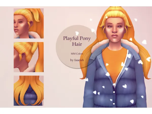 Maxis Match PLAYFUL PONY by simsfinds - The Sims 4 Custom Content