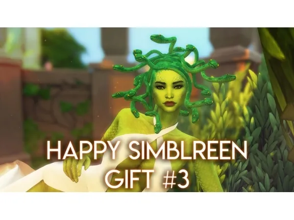 Maxis Match Medusa Hair and Eyes by simsfinds - The Sims 4 Custom Content