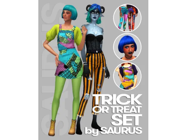 Maxis Match Trick or Treat Set by simsfinds - The Sims 4 Custom Content