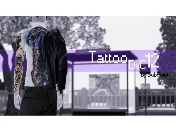 TattooDxc12 by simsfinds - The Sims 3 Custom Content