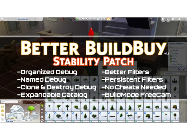 Alpha Better BuildBuy by simsfinds - The Sims 4 Custom Content