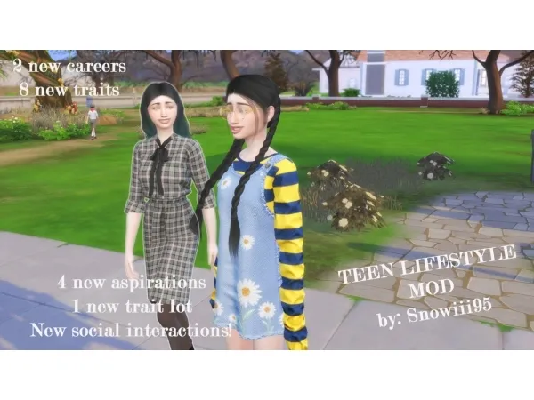 Alpha TEEN LIFESTYLE GAMEPACK MOD SNOWIII95 by simsfinds - The Sims 4 Custom Content