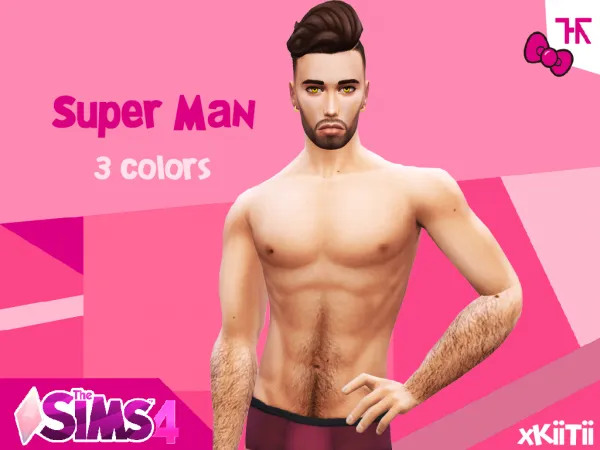 Maxis Match Super Man Mole - The Sims 4 Custom Content