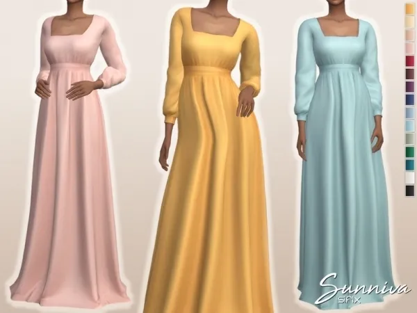 Maxis Match Sifix's Sunniva Dress by thesimsresource - The Sims 4 custom content